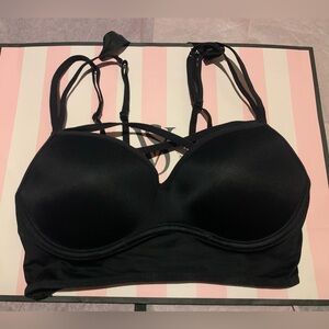 VS Pink Strappy Bralette Sz small nwot